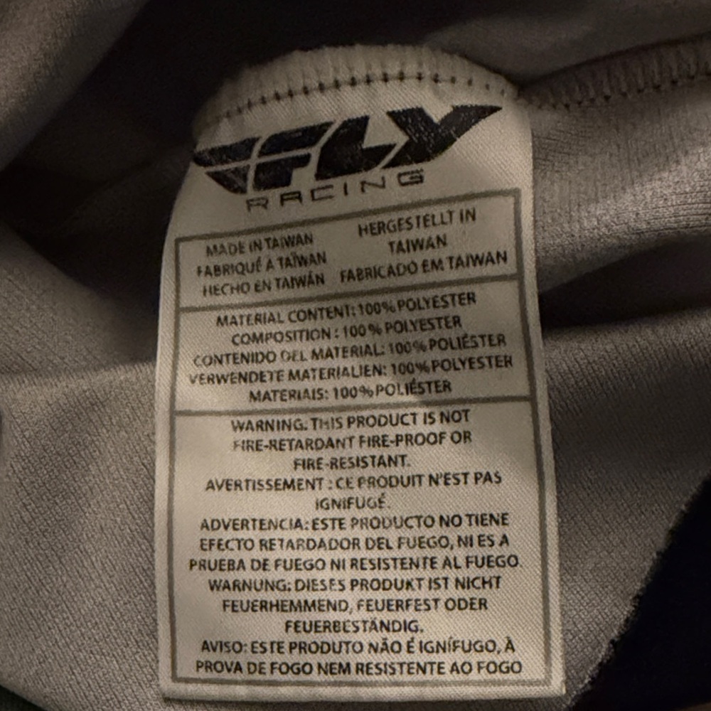 Fly Racing Kids Black Long Sleeve Shirt YOUTH SMALL LIKE NEW - Picture 3 of 3